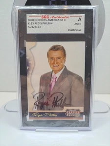 SGC AUTO 2008 DONRUSS AMERICANA II REGIS PHILBIN  (G221) - Picture 1 of 2