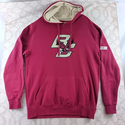 Sudadera con Capucha Stadium Boston College Eagles Logo Grande Para Hombre Mediana Roja Dorada Foto 1 de 4
