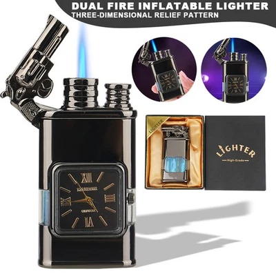 Creative Windproof Pocket Refillable Lighter Fancy Perfect Gift For Men NEW UK
