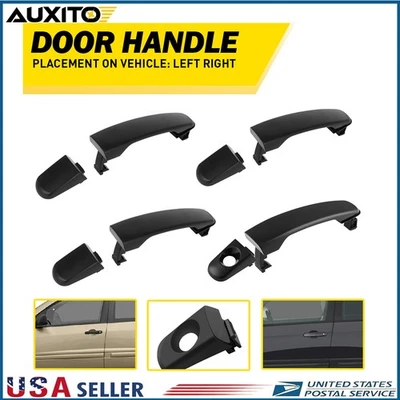 4X Exterior Door Handle Front Rear Right Left Side for 2005-2012 Chevy Equinox H - Imagem 1 de 4