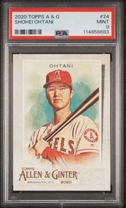 2020 Topps Allen & Ginter Shohei Ohtani #24 Angels Dodgers PSA graded Mint 9 - Picture 1 of 2