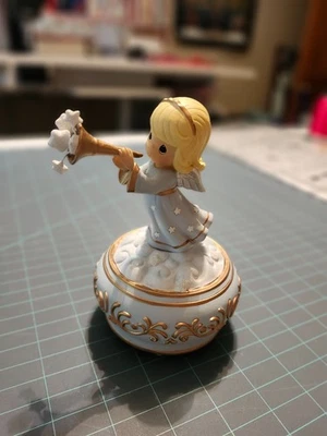2009 Precious Moments Trumpeting Angel Musical New In Box - Image 1 of 4