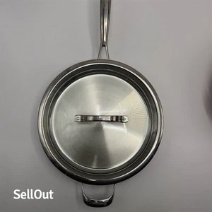 Cuisinart 10" Stainless Steel Skillet with Lid Dishwasher Safe - Picture 1 of 5