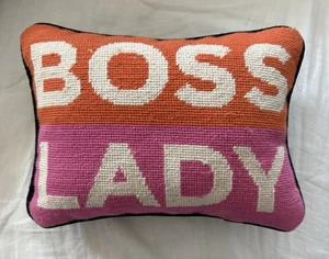 **BOSS LADY** JONATHAN ADLER NADELKISSEN 11 1/4 X 8 1/4" - Bild 1 von 2