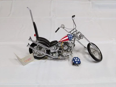 Captain America Easy Rider Harley Davidson Panhead. 1:10 Fraklin Mint - Image 1 of 4