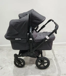 Bugaboo Donkey3 DUO/DOUBLE limited edition Mineral washed Black Pushchair Pram - Picture 1 of 19