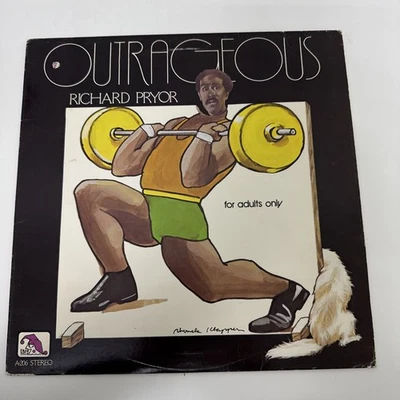 Richard Pryor- Outrageous, 1979 12" Vinyl Record, A-206, Laff Records, VG+, VG+ - Image 1 of 4
