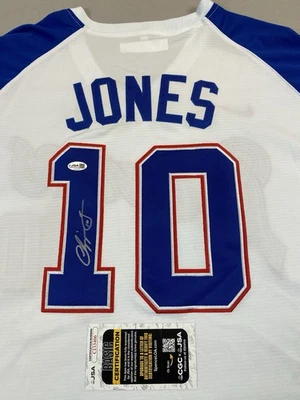 ATLANTA BRAVES- CHIPPER JONES AUTOGRAPH #10 NIKE THROWBACK JERSEY JSA CI33406 - Image 1 of 4