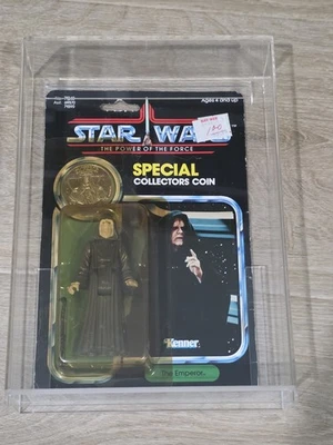 Vintage Kenner Star Wars Emperor Figure Card 92 Back MOC POTF 1984 New Sealed - Image 1 of 4