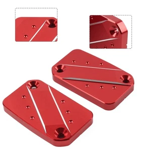 Red Front Brake & Clutch Reservoir Cap For Aprilia SR GT200 GT125 2022-2023 - Picture 1 of 11
