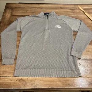 Nevada Wolfpack 1/4 Zip Shirt M Men Gray Long Sleeve Champion - Picture 1 of 9