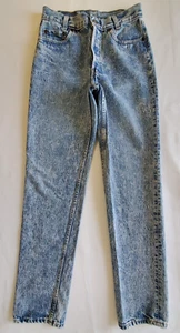 Levi's Women's 28x33 Acid Wash High Waist Button Cotton Vintage USA Made - Picture 1 of 9