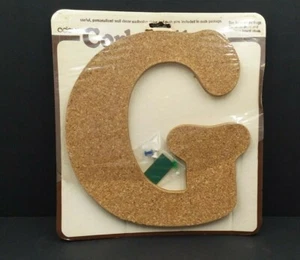 Vintage 1977 Cork Board Letter G Bulletin Board In Original Package Wall Decor - Picture 1 of 3