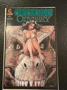 Cavewoman Odyssey #1 Green Foil Variant Budd Root 1999