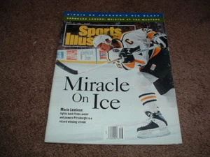 SPORTS ILLUSTRATED PITTSBURGH PENGUINS MARIO LEMIUEX MIRACLE ON ICE 4/19/1993 - Picture 1 of 4