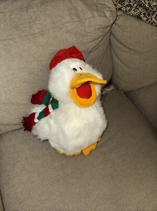 Vintage House of Lloyd plush stuffed CHRISTMAS IS DUCKY duck goose - Working - Picture 1 of 10