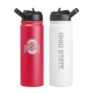 Logo Brands 2 Pack NFL Insulated Water Bottles 24oz, OHIO STATE BUCKEYES - NEW - Picture 1 of 5
