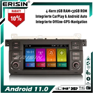 Android 14 Autoradio GPS DAB+Navi CarPlay BMW 3er E46 318 320 325 Rover 75 MG ZT - Bild 1 von 13