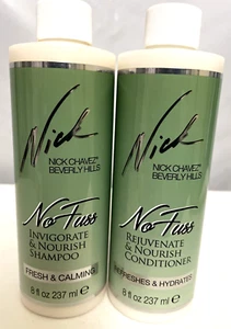 2X NICK CHAVEZ BEVERLY HILLS NO FUSS REJUVENATE & NOURISH SHAMPOO & CONDITIONER - Picture 1 of 6