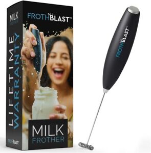 Milk Frother Handheld for Coffee Electric Whisk Mixer Lattes Cappuccino More