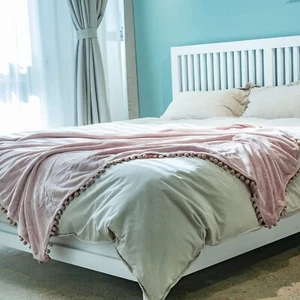 Sofá sofá y manta de cama súper suave y liviana de felpa de corte - Imagen 1 de 19