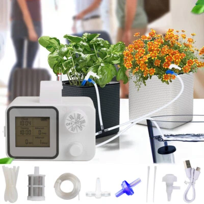 Automatic Irrigation Controller Water Timer for Plants Garden Watering System US - Image 1 of 4