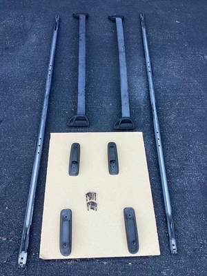 💥 00 - 14 GMC YUKON XL DENALI CHEVY SUBURBAN ROOF LUGGAGE RACK CROSS BAR RAILS Foto 1 de 4