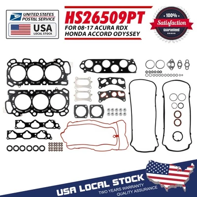 Juego de juntas de cabeza completa MLS para Honda Crosstour 2012-2015 3,5 L V6 J35A7 J35Z Foto 1 de 4