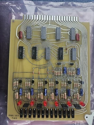 Placa de control lógica vintage PWA 144 T&B - Serie SN74LS TTL - Industrial Foto 1 de 3