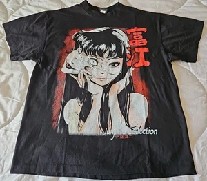 Uzumaki T-shirt size XL anime japanese horror gothic junji ito 2 sided - Picture 1 of 7