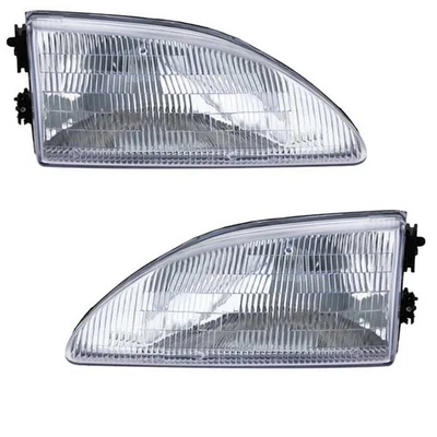 JUEGO DE PAR DE PARES DE FAROS HALÓGENOS DELANTEROS CON BOMBILLA PARA 94-98 Mustang Foto 1 de 4