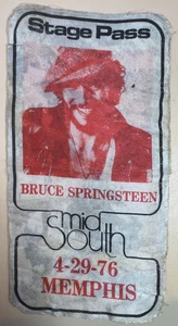 Ultra Rare BRUCE SPRINGSTEEN 1976 Backstage Pass Memphis 4/29/76 Mid-South - Picture 1 of 1