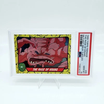 1989 Topps TMNT Ninja Turtles Krang #85 Rookie Card 1st Edition PSA 10 Pop 8 - Image 1 of 2