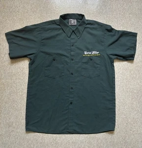 Vintage Serial Killer Shirt Button Up Large Short Sleeve 90s Skate Punk Rock - Picture 1 of 9