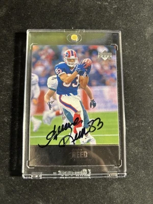 2009 Upper Deck Ultimate Collection Football Andre Reed on card AUTO #214 - Image 1 of 2