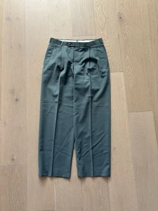 Hart Schaffner Marx Dress Pants Men’s 30x27.5 Blue Gray Plaid Wool Green - Picture 1 of 9