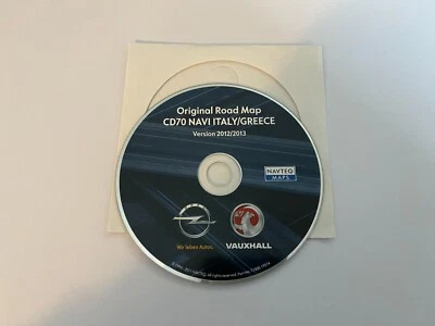 Original Opel Vauxhall CD70 NAVI ITALY GREECE Version 2012 / 2013 Navteq Maps - Bild 1 von 2