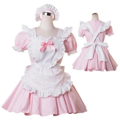 Anime Lolita Maid Dress Sweet Cute Women Girls Waitress Cosplay Costume - Image 1 of 4