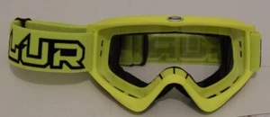 Motorcycle/ATV Goggles Blur B-Zero Hi-Vizibility Yellow Adult size Clear lens - Bild 1 von 1