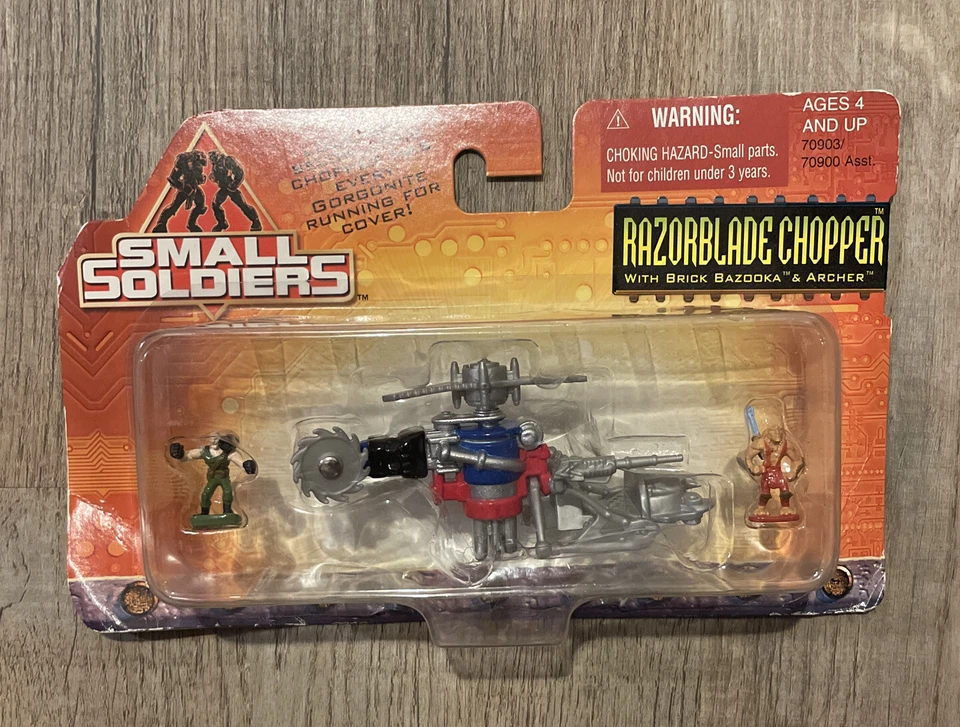 1998 Kenner Small Soldiers Movie Figures Razorblade Chopper Brick Bazooka MOC
