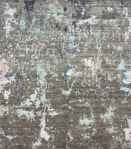 Alfombra Hecha A Mano Diseño Único Seda De Bambú Lana 171X245 CM DS3 - Imagen 1 de 8