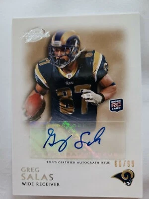GREG SALAS 2011 TOPPS LEGENDS ROOKIE AUTO #'D 60/99 - Image 1 of 4