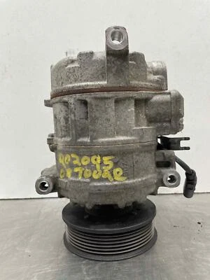 2008 Volkswagen Touareg A/C Air Compressor Unit W/Pulley W/O Plug OEM 7L6820803P - Image 1 of 4