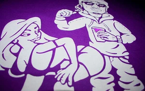 New Purple Future DS2 shirt Hndrxx cartoon rapper  Cajmear  - Picture 1 of 3