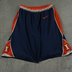 Illinois Fightning Illini Shorts Mens Large Blue Vintage Nike Y2K - Picture 1 of 9