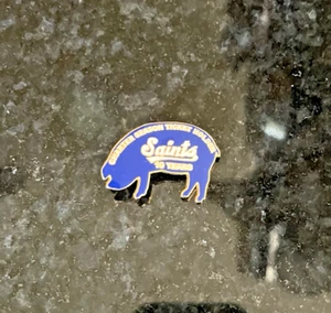Prendedor Charter Season Titular Cerdo Mascota Saint Paul Saints MN Azul En Forma de Cerdo - Imagen 1 de 5