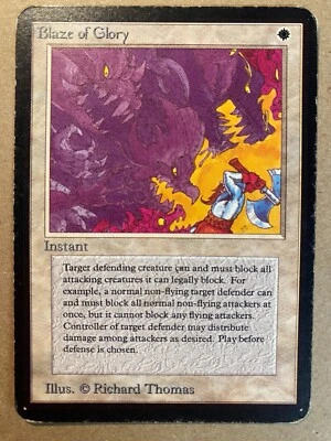 MTG 1x Blaze of Glory ALPHA OLD SCHOOL Legacy Magic the Gathering Card x1 HP - Image 1 of 2