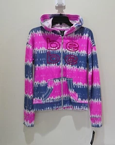 NUEVO CON ETIQUETAS NIÑOS BEBE NIÑAS SUDADERA CON CAPUCHA CREMALLERA COMPLETA TIE DYE CHAQUETA TALLA L (14/16) - Imagen 1 de 5