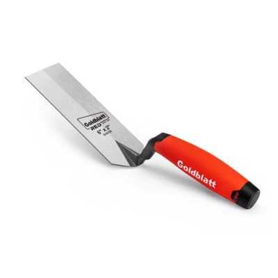 Goldblatt RED Margin Trowel 6" x 2" Upgraded Ground Blade One-Piece Forging Tool - Image 1 of 4
