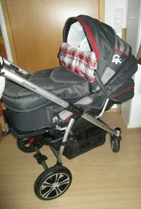 Top Gesslein F4 Air+ Kombikinderwagen m. C2 Tasche + Wickelt. Kinderwagen - Bild 1 von 9